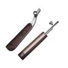 Adjustable Stainless Steel Leather Edge Press for Vegetable Tanned Leather Edge Crease Making Tool