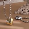 Vintage Big CCB Ball Heart Pendant Necklace INS Aesthetic Choker Hip Hop Party Jewelry Women Girl