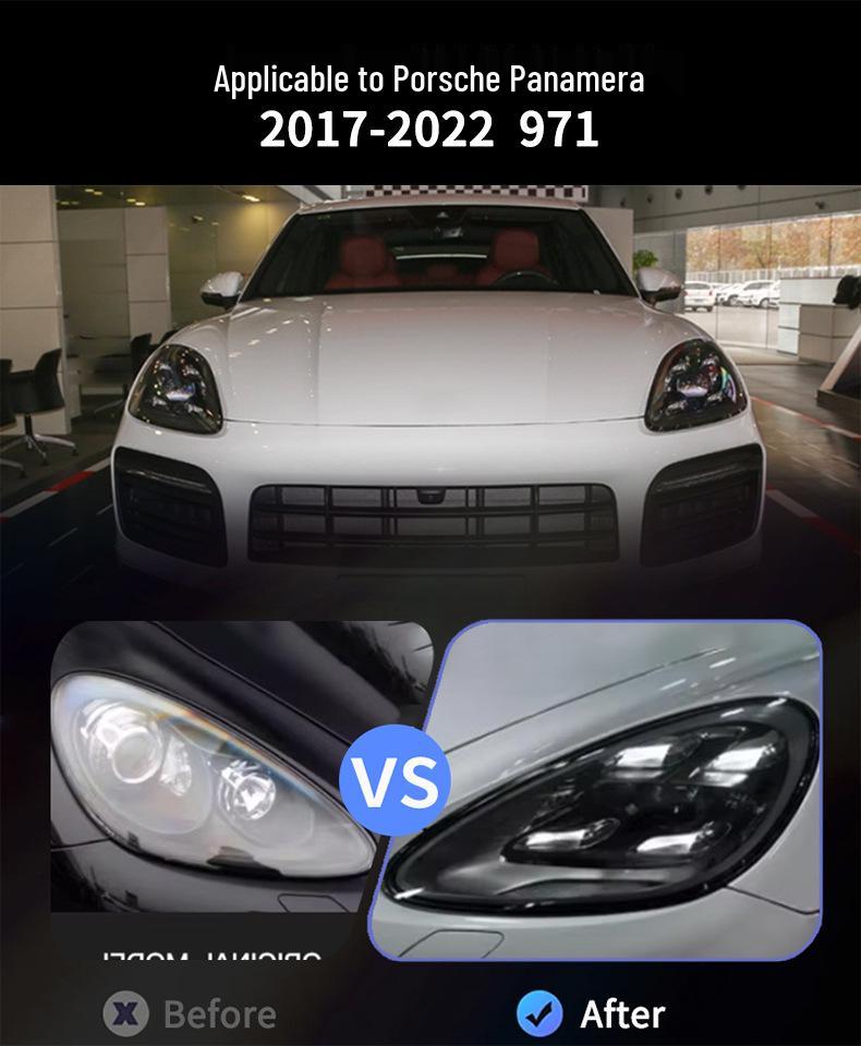 LED Headlights Upgrade for 2017-2022 Porsche Panamera: Modernize with Daytime Running Lights