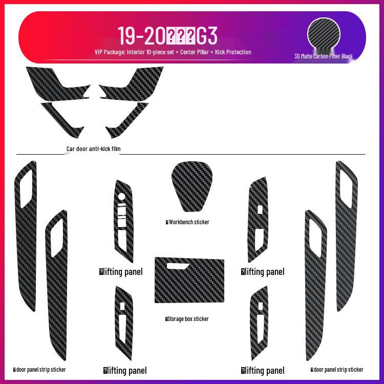 19-20 Xiaopeng G3 Innentür Tritt- und Kratzschutzfolie
