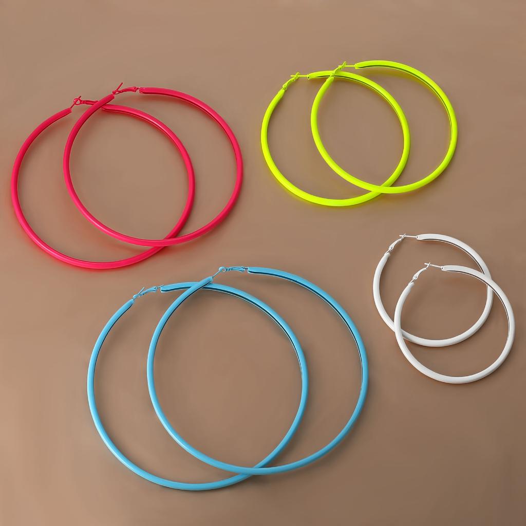 Promotional Niche Earrings, Personalized Exaggerated Large Circle Earrings, Sweet And Cool Plain Earrings.