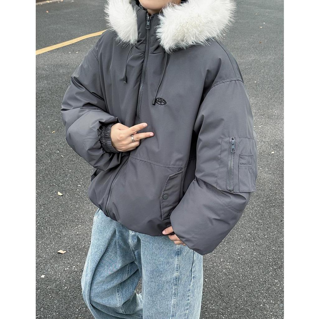 Φθινόπωρο Χειμώνας Πάχος Ζεστό Πάρκα Γυναικείο Casual Γλυκό Μονόχρωμο Μεγάλη Τσέπη Φαρδύ Κουκούλα Παλτό Μπουφάν Εξωτερικά Ρούχα