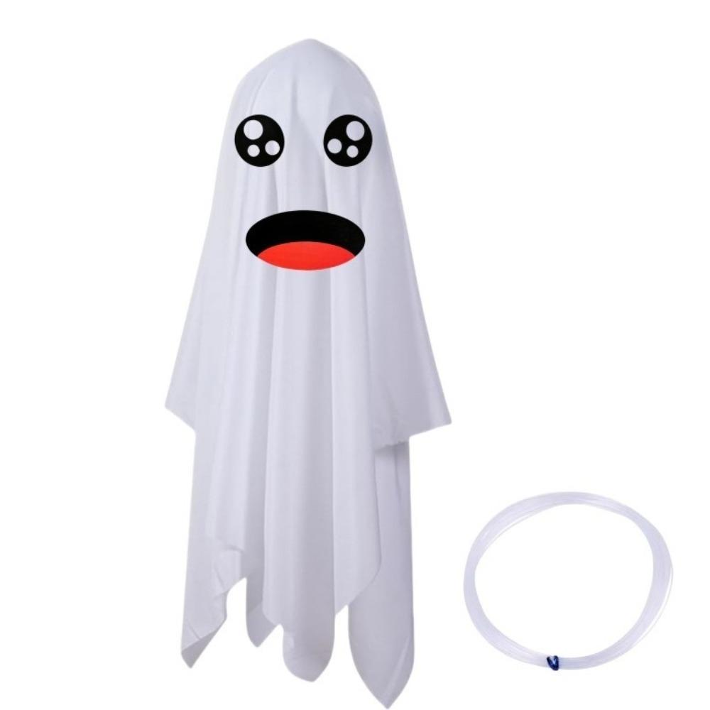 Eerie Halloween Hanging Ghost Decor White Front Door Hanging Halloween Gifts