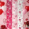 Love Heart Valentine's Day Party Backdrop Plastic Party Curtain Wall Decor  Home Room