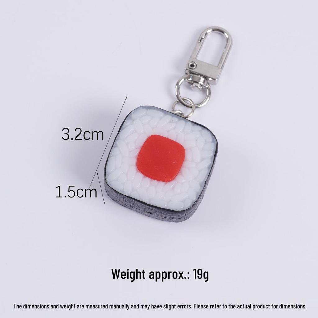 Onigiri Nori Rice Square Sushi Keychain Toy Pendant