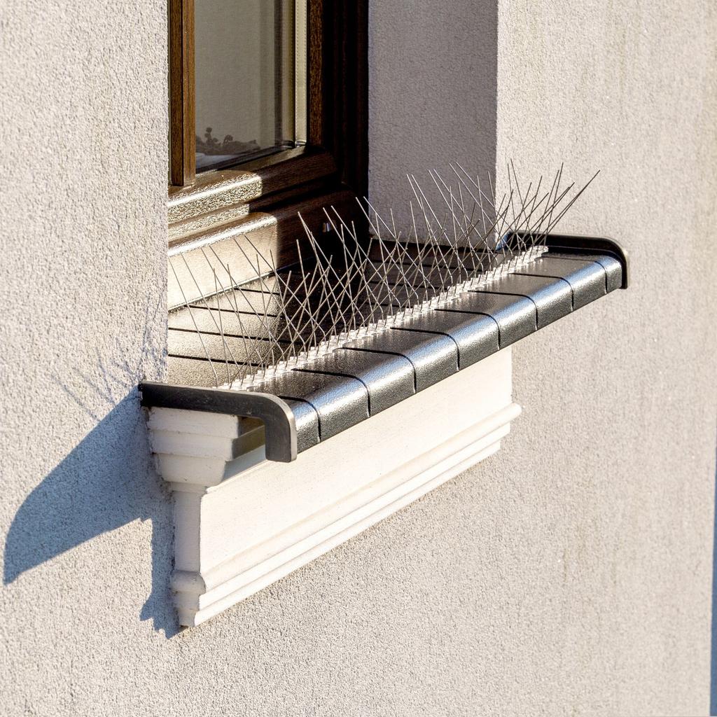 KADAX Bird Spikes Pigeons Stainless Steel 9pcs 3m