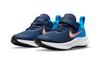 Nike Star Runner 3 Mesh Amorti Anti-Choc Amorti Anti-Choc Basse Top Chaussures de Course pour Enfants Bleu Orange DA2777-401