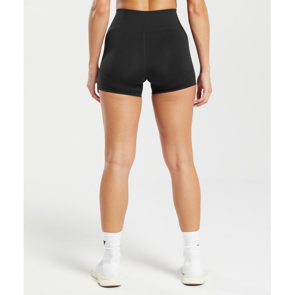 Gymshark Bezešvé šortky na každý den černé B6a8m Bb2j