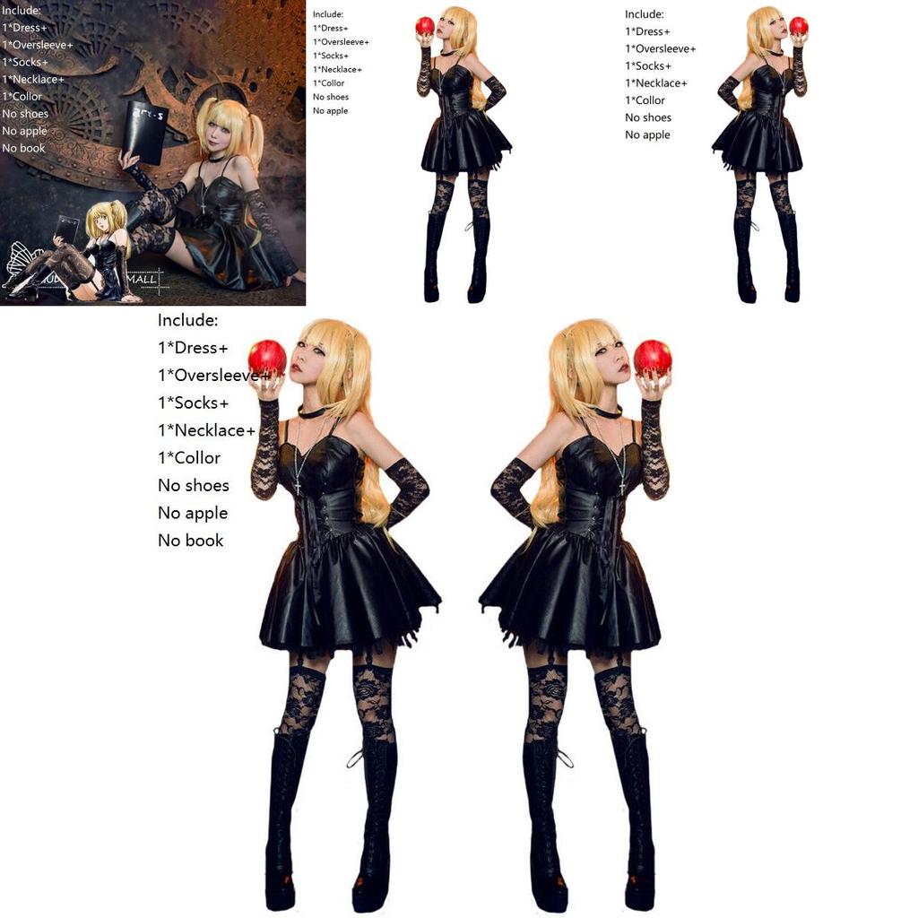 Atemberaubendes Death Note Misa Amane Imitationskleid für Frauen Cosplay Halloween-Outfit