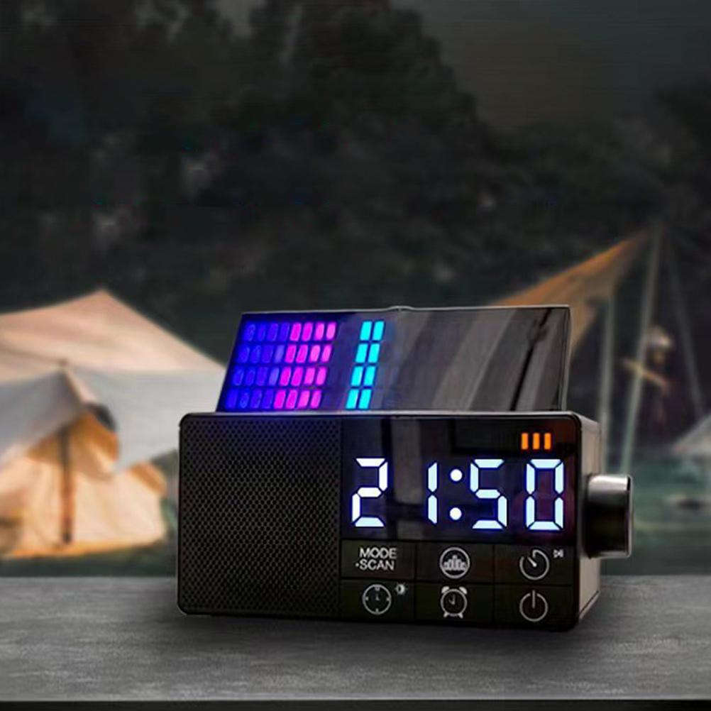 Radio Wireless Clock Digital Vintage Alarm Clocks for Bedrooms Decor Aesthetic Plastic Speaker