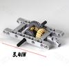 TEESE 10 Pieces Technic Frame Differential Gear Set with Universal Joint Axles Compatible with Lego Technic Parts for MOC Technic Projects Bulk Blocks