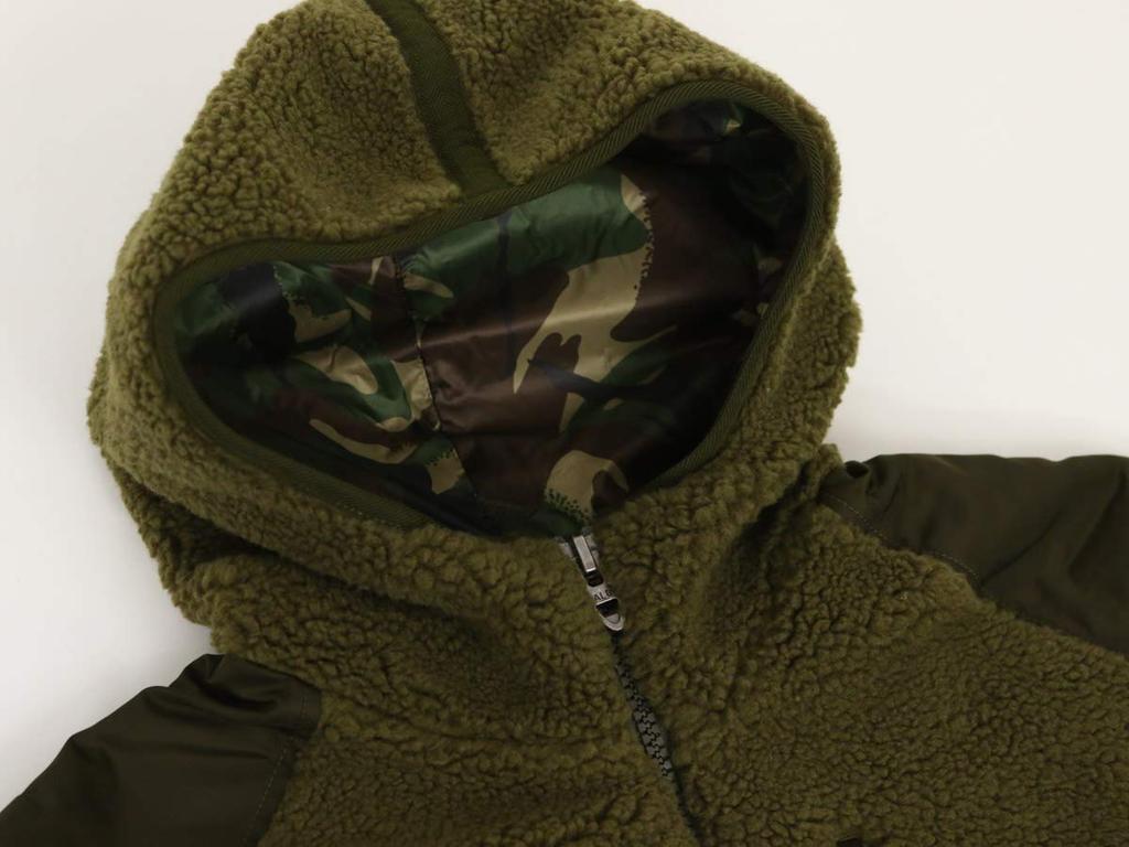 POLO RALPH LAUREN SPECIAL EDITION Pile Fleece Military Flight Jacket Parka Size GREENMU Men's 0101775, Small, [Used]