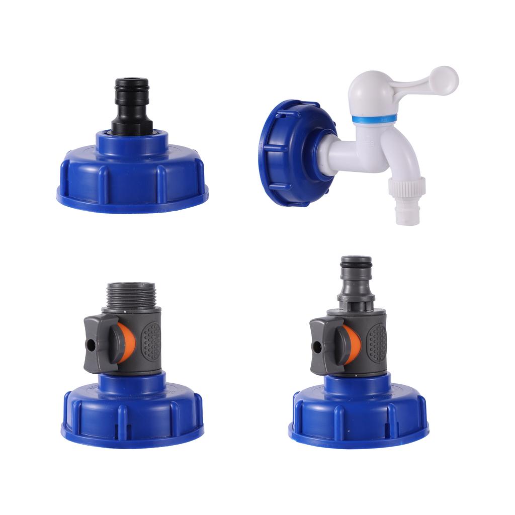 IBC Tank Adapter S60*6 Coarse Thread To 1/2'' 3/4'' Thread Water Tank Replacement Valve Garden Agriculture Irrigation Fitting