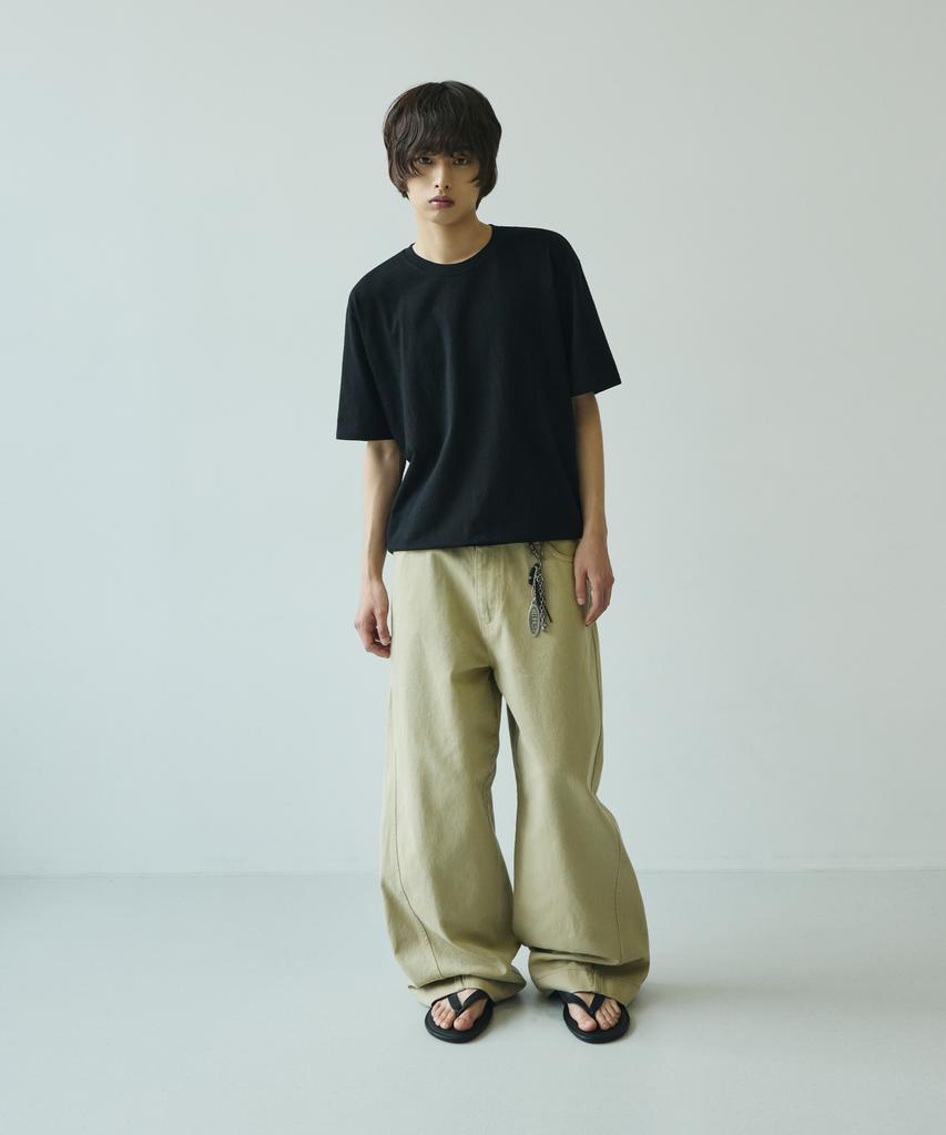 SIGNATURE Natural Crop Short Sleeve T-Shirt [Black]