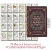 Ancient Remedies The Natural Healing Handbook 2025 Spiral-Bound Guide Herbal Book GZW