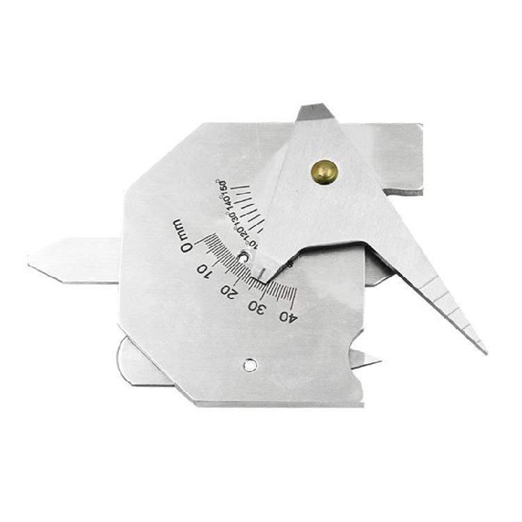 Welding Inspection Ruler Stainless Steel Double Slide Welding Pit Seam Gauge