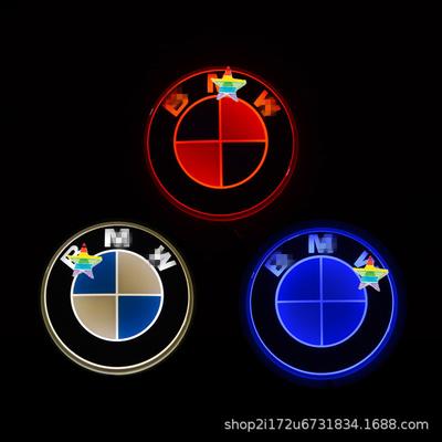 3D LED Illuminated Car Emblem Light, Glowing Front Grille & Rear Tail Logo Mod Lamp Fit for BMW