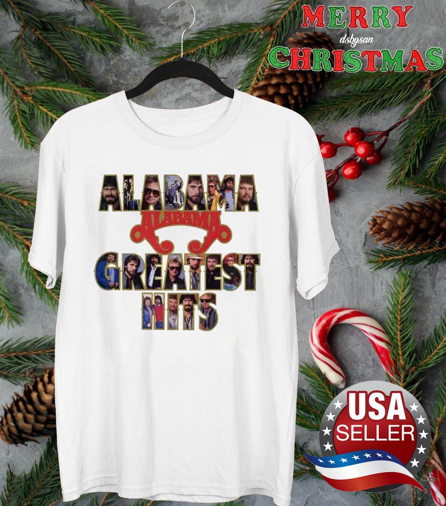 Greatest Hits (Alabama album) White Color Full Size Shirt BL1811 Unisex T-Shirt S