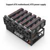 Open Air Frame Case for 6 or 8 GPU Graphics Video Cards Computer Accessories