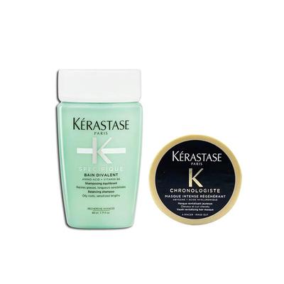 Kérastase Dual Shampoo & Haarmasken Set