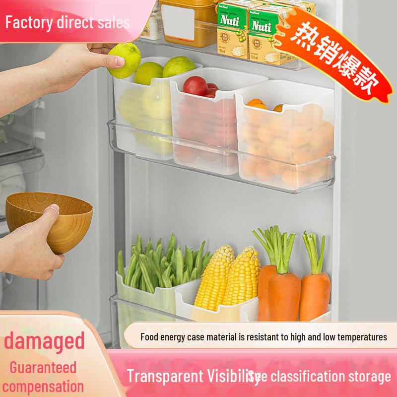 Refrigerator Side Door Storage Box - Fresh-Keeping Food-Grade Kitchen Organizer