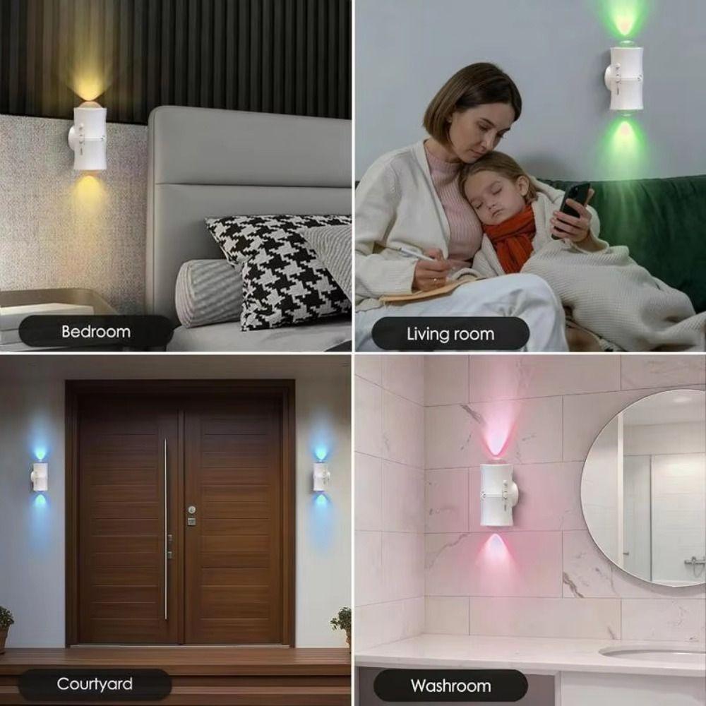 Human Sensing Wall Lamp Dimmable Function RGB Color Wall Sconces LED Closet Light  Wall Mounting