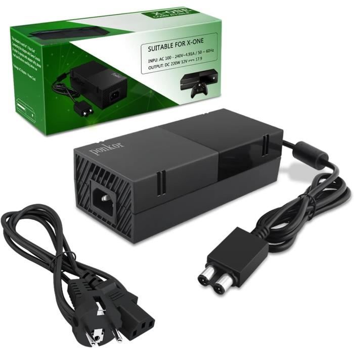 Bloc Alimentation - Ponkor - Xbox One - Ventilateur silencieux - Adaptateur global - 12 mois garantie