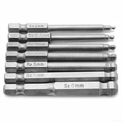 1 pz 65mm Punta per cacciavite esagonale in lega di acciaio con estremità esagonale
