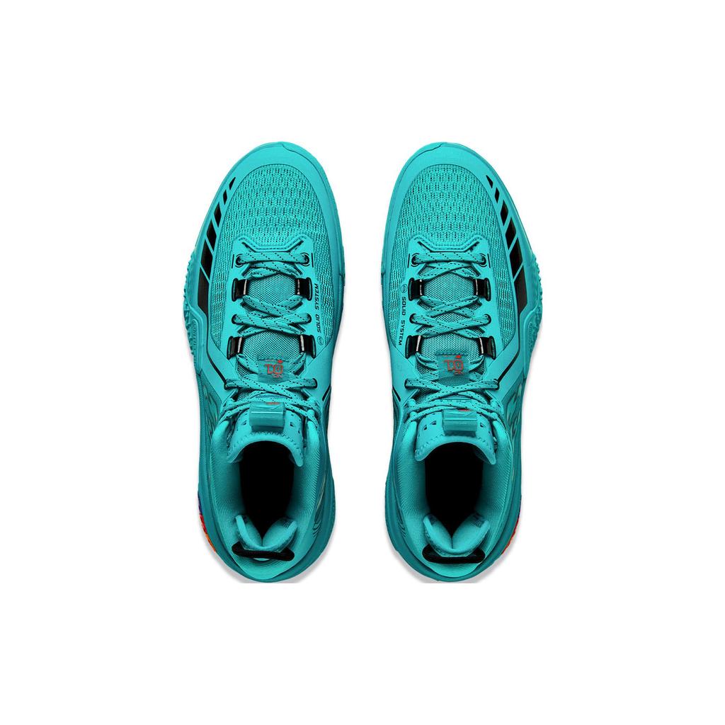 New LiNing Shudder GREENMAGIC Mid Top Basketball Shoes Men's Ice Celadon Green ABFT035-6