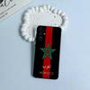 Morocco Flag Black Soft Silicone Phone Case for Samsung S25, S24, S21, S22, S23, S30, Ultra, S20, Plus, FE, Lite