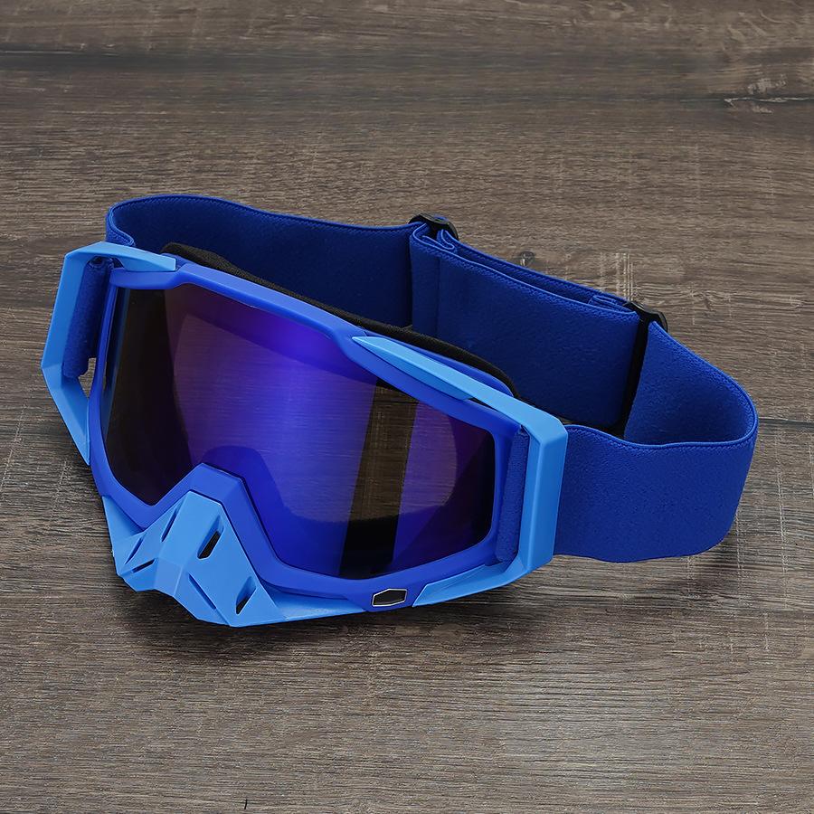 2 Pcs Dirt Bike Goggles, Motorcycle ATV Goggles Riding Goggles Ski Goggles Windproof Glasses Racing Motocross Goggles