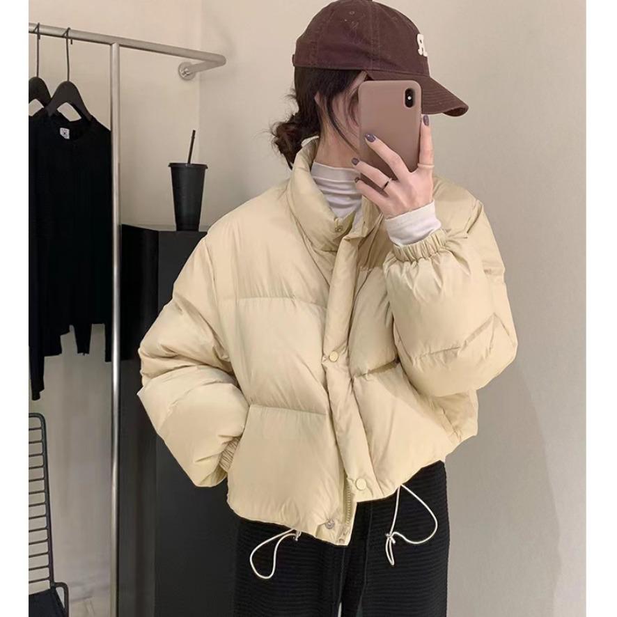 Winter Thick Stand Collar Bread Clothes Down Cotton Coat Women Loose Jacket