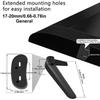 Secure TV Base Stand ABS Metal Pedestal Feet For Stability Preventing Tipping With Simple Setups