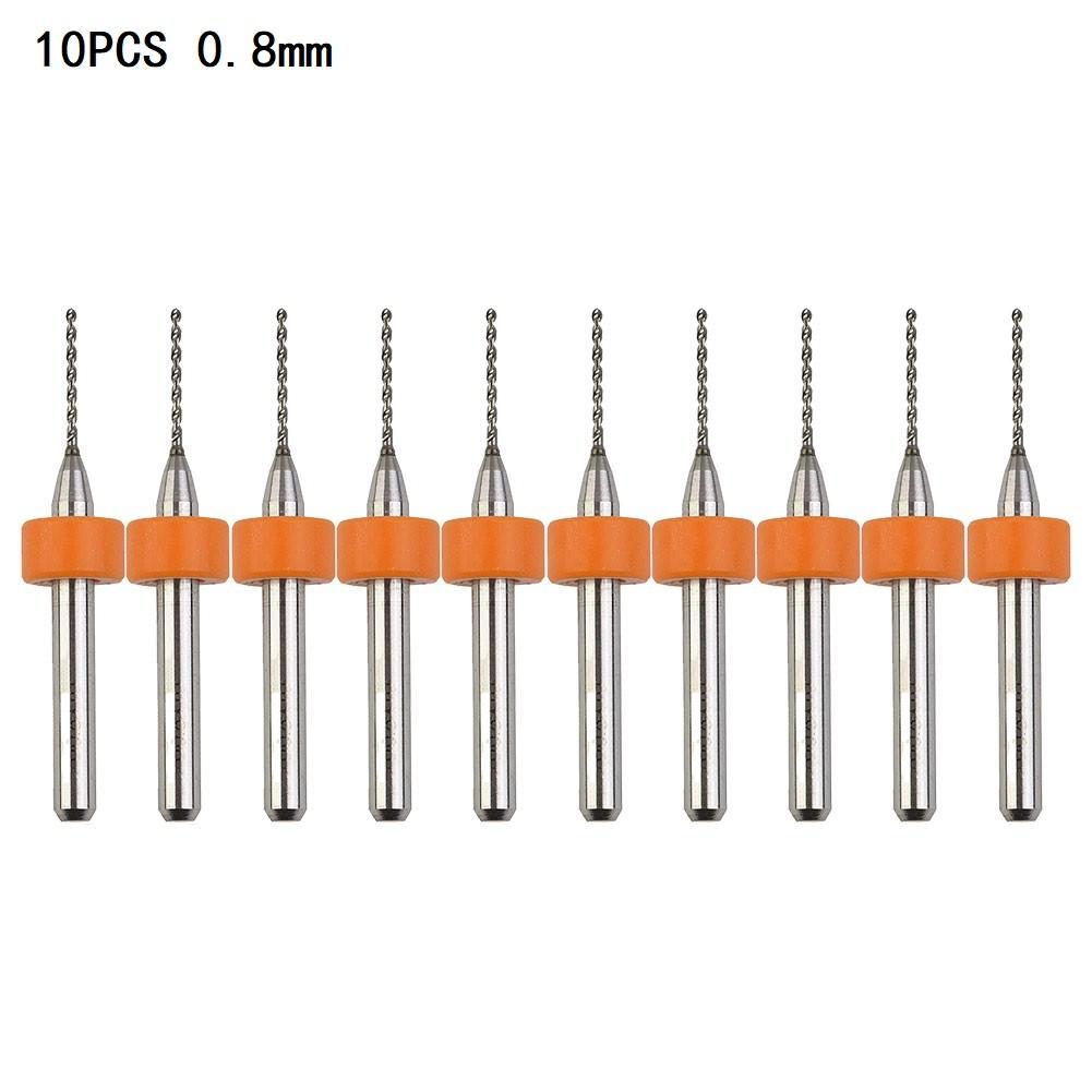PCB Drill Bits Supplies Trimming Wood Workshop 10pcs Acrylic Aluminium Carbide