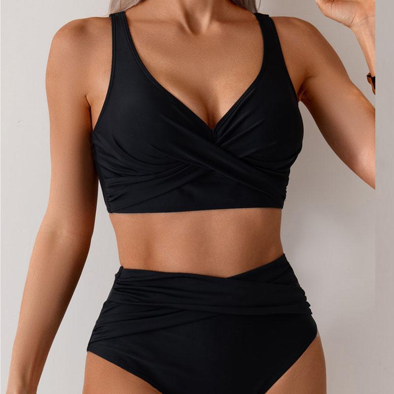New Women Summer Push Up Swimwear High Waist Bikini Set Bathing Suit Beachwear