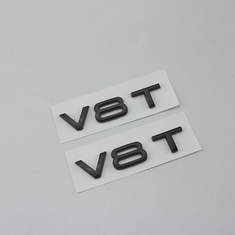 V6T V8T leaf label V10V12 side label A4LA5A6LA7Q3Q6Q7 car logo Q5A8L displacement car sticker