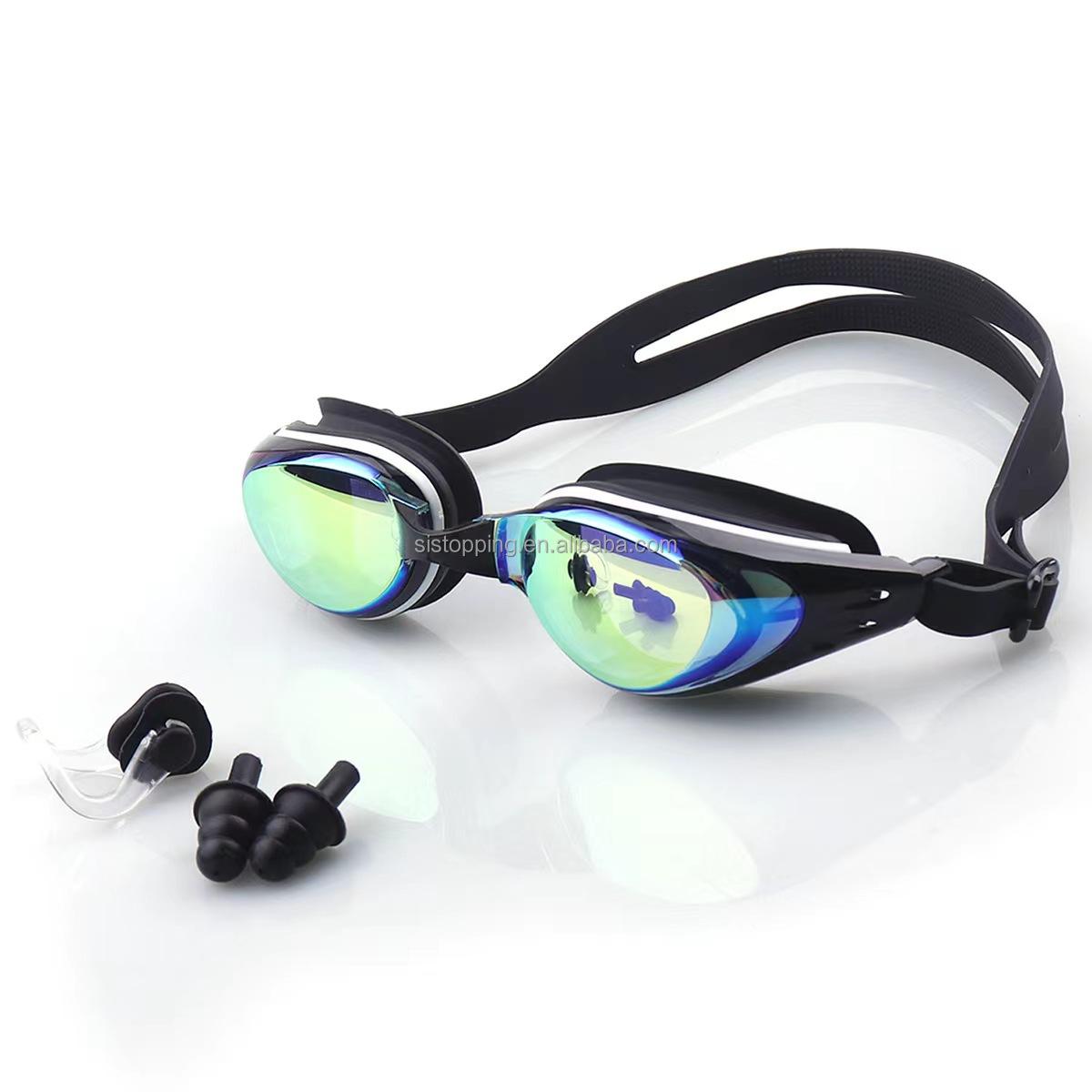 Comfortable Anti Fog UV Protection Swimming Glasses синий