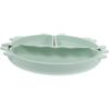 Baby Food Bowls Silicone Crab Shape Green 1pcs 10.2x9.3x1.2in