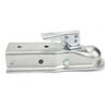 Adjustable Trailer Coupler 2-1/2in Channel Secure Coupling for 2in Hitch Ball 3500lbs Weight Capacit