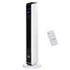 Stufa Ventola Riscaldante 2200W Riscaldatore Elettrico Riscaldamento Ceramico a Torre con Telecomando Timer 8 Ore Oscillazione ABS PA Bianco+Nero 21 x 21 x 73 cm
