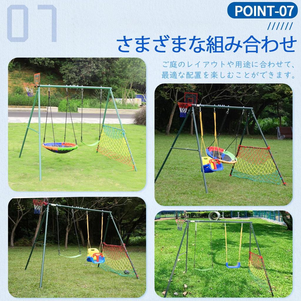 Large, Waterproof Swing and Frame Set, 200kg Weight Capacity, Adjustable Rope, 900D Oxford Cloth, Easy Assembly, Non-Slip Metal Hammock for Kids,