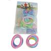 Lot de 10pcs bracelets anti moustique EVA bicolour differentes couleurs.100% naturelle.Senteur citronelle