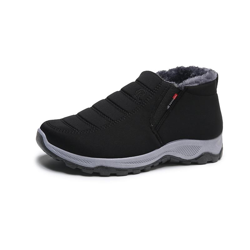 Winter new old Beijing cloth shoes men's shoes piled thickened non-slip warm comfortable snow boots waterproof cotton shoes men's