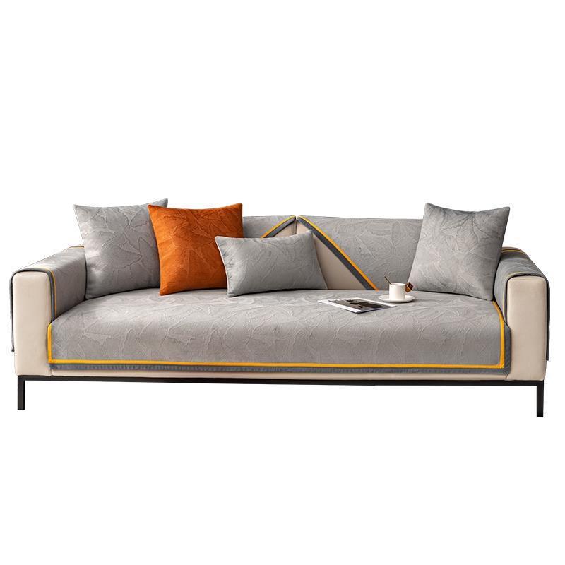 Kissenbezug für Sofakissen im nordischen Stil aus rutschfestem holländischem Samt - Leichter Luxus, Universeller Sitzbezug für alle vier Jahreszeiten.