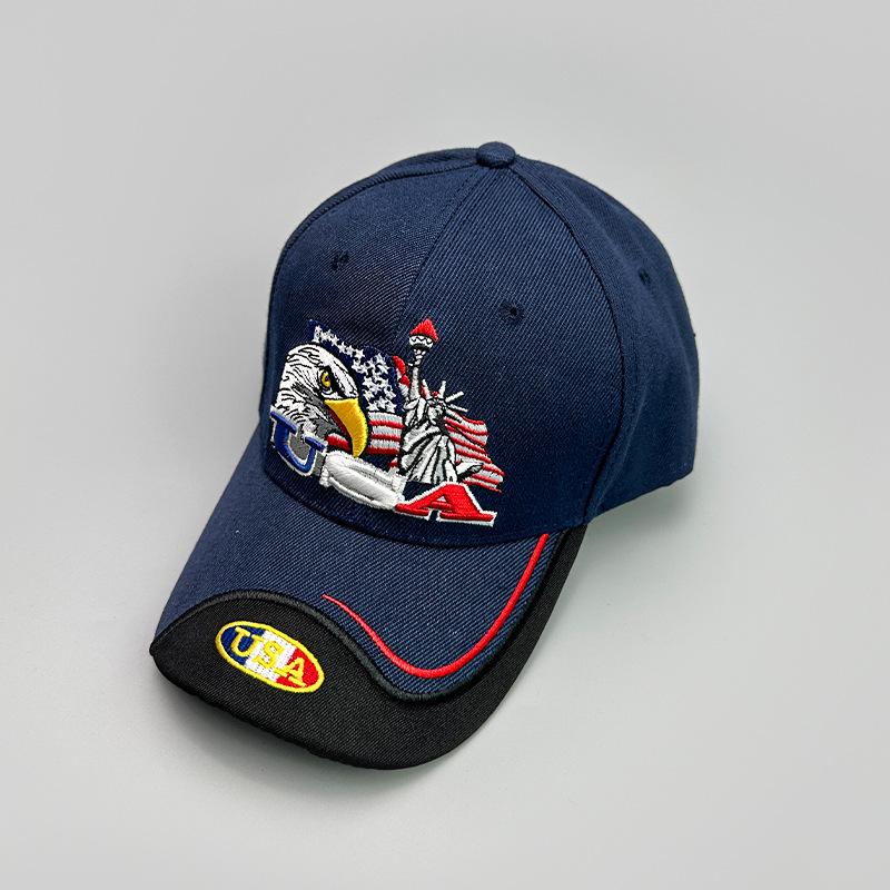 American Embroidered Eagle Baseball Cap Men'S And Women'S Sunshade Outdoor Leisure Personality Versatile Cap
