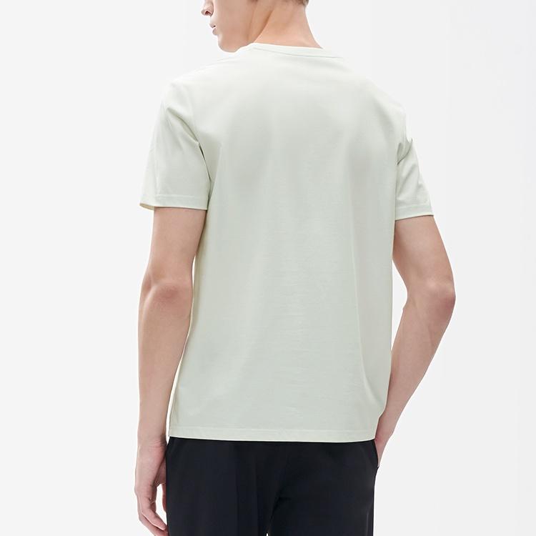 FILA T Shirts Men's Even Ivory Crew Neck Moderate Straight Fit F11M212105FIV