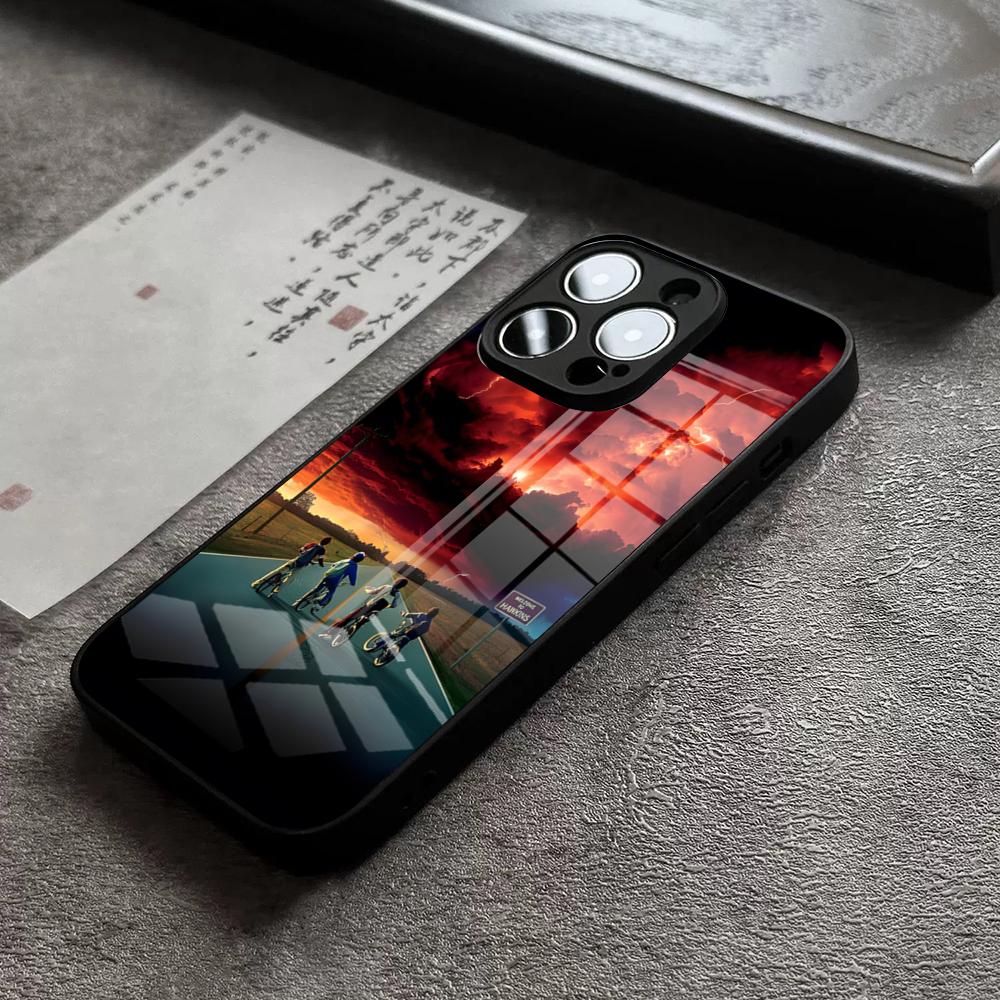 Strange Monsters TV Play Phone Case For IPhone 17 Pro Max 15 14 Pro 12 11 13 Mini X XR XS 16 Plus SE Glass Cover