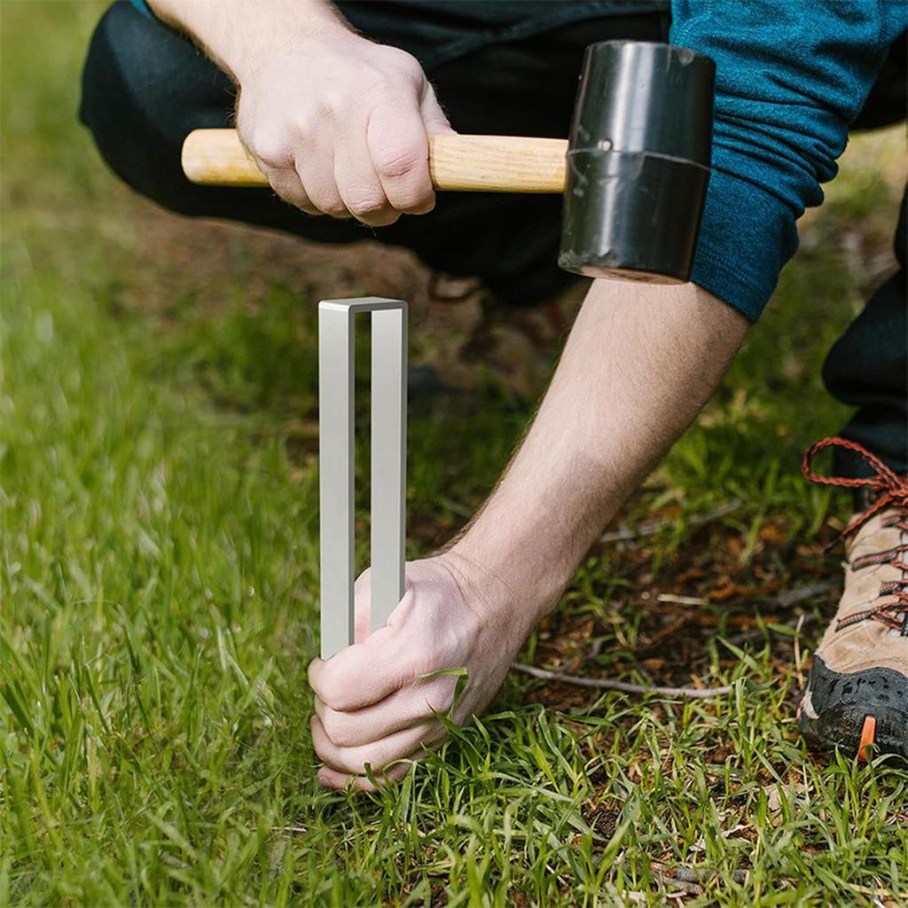 Stainless Steel Rose Arch Ground Anchor - U-Shaped Metal Garden Arch Spike, Heavy Duty Flower Stand Fixing Courtyard, Garden