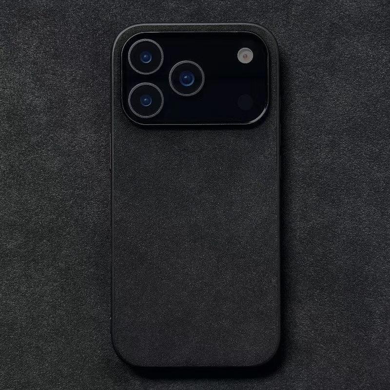 Θήκη Κινητού Αλκαντάρα Μονόχρωμη για IPhone 17 Pro Max 17air 16 Pro 16E 15 Plus 14 13 12 Mini 11 XS XR Σουέτ Δέρμα Σκληρό Κάλυμμα