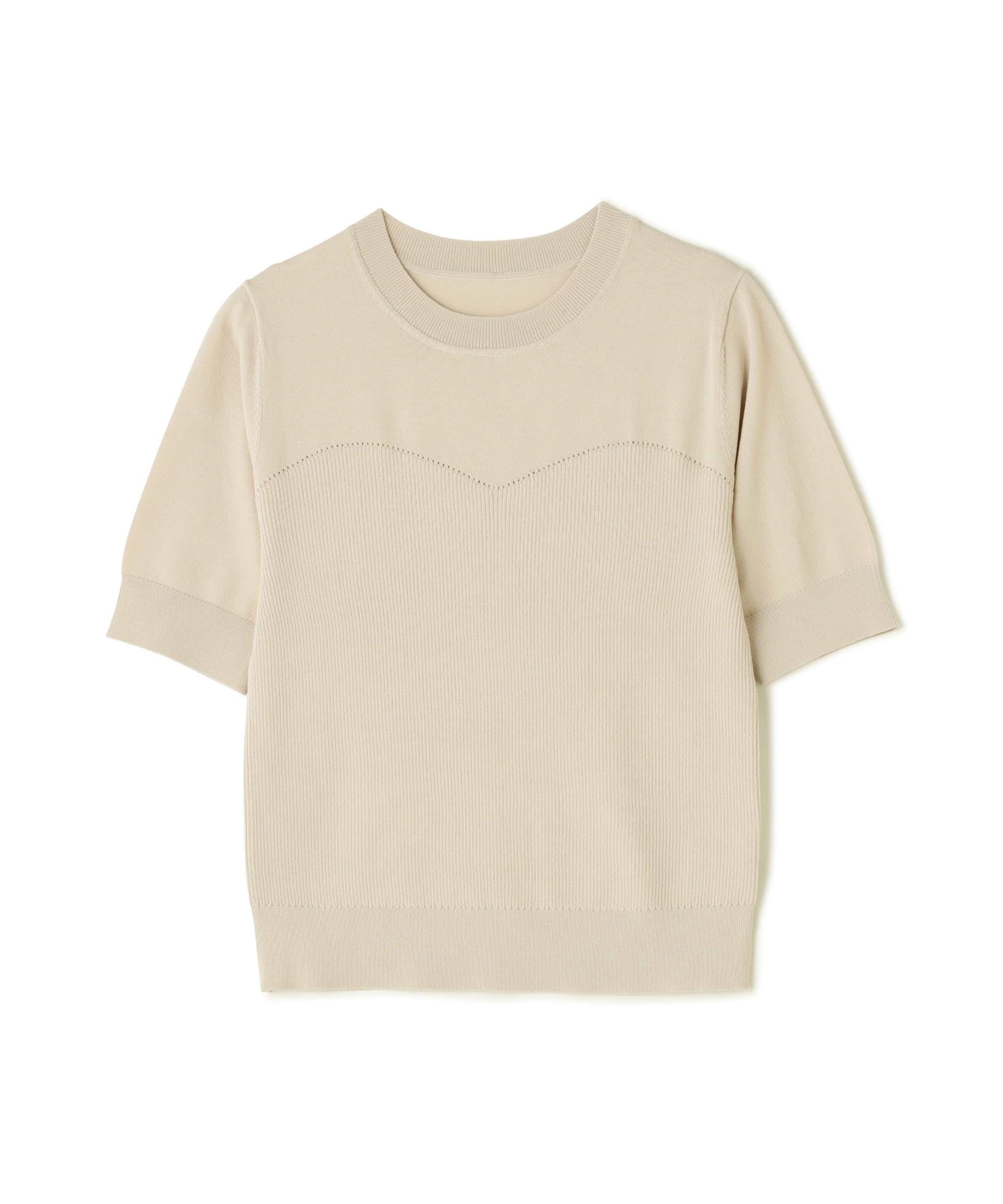 

N Natural Beauty Ажурный бюстье-трикотаж Светло-бежевый Базовый Женский свитер,